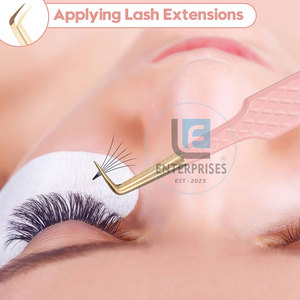 Pince à épiler professionnelle pour extensions de cils, en acier inoxydable, durable, prise parfaite, pointe fine, haute qualité - Product Image 6