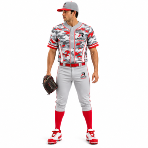 Uniforme de Béisbol de Manga Corta con Logotipo Personalizado, Diseño Único Hecho en Fábrica, Transpirable, Unisex, 100% Poliéster - Product Image 3