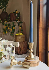 Portavelas de Metal Dorado con Forma de Pilares para Decoración del Hogar, Jardín, Bodas, Día de San Valentín - Hecho a Mano y Duradero - Product Image 6