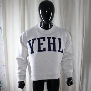 Sudadera de Cuello Alto YEHL Color Gris Ceniza, 100% Algodón, Color Azul Marino, Apliques Bordados, CLUSH SPORTS, Invierno - Product Image 2