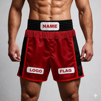 Vêtements de sport de haute qualité, shorts de boxe personnalisés en toile solide respirante à séchage rapide pour une utilisation professionnelle en salle de combat et pour l'entraînement