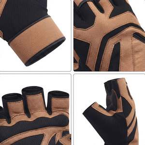Breathable Men's Half Finger Gym Fitness <b>Gloves</b> Suitable For <b>Weight</b> Lifting Body Building Training Crosss Fit Training Use <b>Glove</b> - Product Image 3