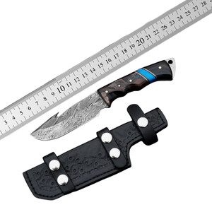 Cuchillo de Caza de Acero Inoxidable de Grado Industrial Hecho a Mano, Hoja Fija, Mango de Cuerno de Ciervo, para Campismo, Supervivencia y Bushcraft, OEM - Product Image 6