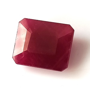 พลอยทับทิมแอฟริกันธรรมชาติ 9.45 กะรัต ทรงเหลี่ยมมรกต - Product Image 4
