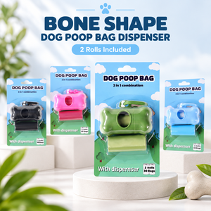 Dispensador de Bolsas para Excrementos de Perro con Forma de Hueso, Portátil, con Clip para Correa, para Pasear Perros - Product Image 5
