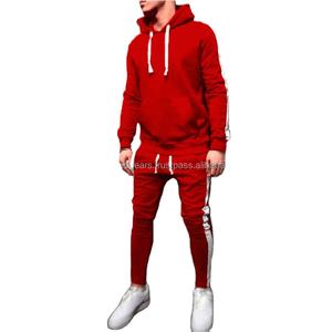 Ventes en gros de survêtements de sport pour hommes respirants, personnalisés, pour l'automne, ensembles de jogging, nylon/coton, pantalon noir, fitness, une pièce, adultes - Product Image 5