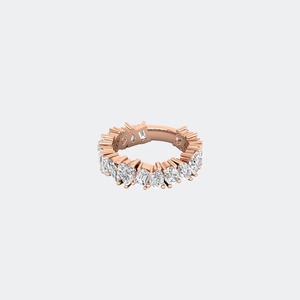 Anillo de Diamantes Cultivados en Laboratorio de Múltiples Formas en Oro Sólido para Mujer, Elegante Regalo de Aniversario o Boda, Certificado IGI SGL, 3.60ctw - Product Image 3