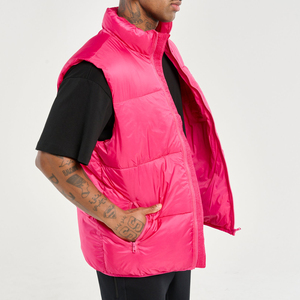 Chaleco Acolchado de Poliéster para Hombre, Color Rosa, Sin Mangas, para Invierno, Precio Económico al por Mayor - Product Image 2