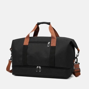 Bolsa de Lona de Cuero Personalizada Unisex de Alta Calidad, Gran Capacidad, Compartimento para Zapatos, con Logotipo Personalizado y Espacio de Almacenamiento Personalizado - Product Image 4