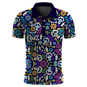 เสื้อโปโลแขนสั้นลำลองสำหรับผู้ชาย ระบายอากาศได้ดี ลายพิมพ์แบบทึบด้วยเทคนิคการพิมพ์แบบซับลิเมชั่น - Product Image 5