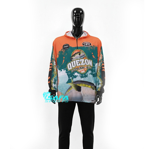 Sweat à capuche de pêche en plein air UPF50+ à séchage rapide et respirant, chemise de pêche sublimée pour hommes et femmes, logo personnalisé, vente en gros directe usine OEM - Product Image 5