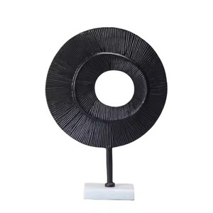 Escultura Metálica de Sobremesa en Acabado Dorado, Escultura Metálica para Decoración de Mesa de Oficina en el Hogar, Precio al por Mayor - Product Image 4