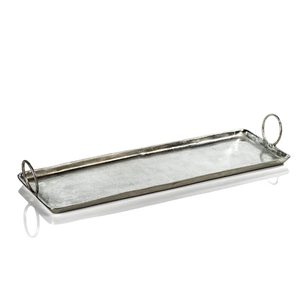 Wholesale Rectangular Metal Catering <b>Tray</b> Hand-Hammered <b>Buffet</b> Service Platter Elegant Stainless Steel Fruit & Dessert <b>Tray</b> - Product Image 4