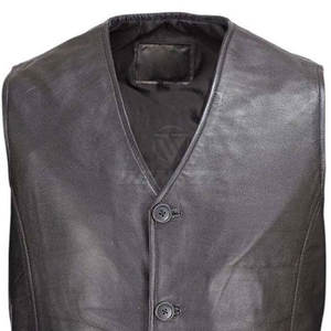 Gilet en cuir pour homme respirant, confortable et léger, vêtement décontracté, prix raisonnable, fabriqué en usine - Product Image 6