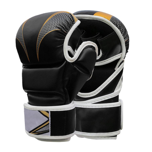 Guantes de Entrenamiento de MMA de Cuero con Diseño Personalizado, Protector de Manos para Kickboxing, Muay Thai, Guantes de Boxeo MMA de Marca Privada - Product Image 1