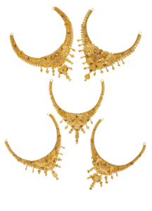 สร้อยคอทองคำแท้ 22K สีเหลืองทอง ดีไซน์งานฝีมือแบบอินเดียดั้งเดิม สำหรับเจ้าสาว งานแต่งงาน เครื่องประดับผู้หญิง ทองคำคุณภาพสูง หรูหรา - Product Image 6