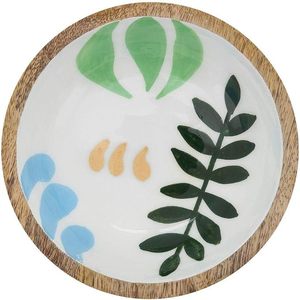 Bol décoratif en bois écologique avec finition émaillée pour la décoration intérieure, la table à manger et la cuisine - Product Image 2