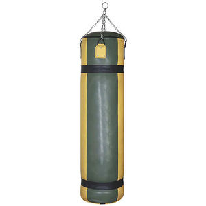 Sac de frappe en cuir véritable, produit de haute qualité fabriqué en gros, sac d'entraînement de boxe avec chaîne métallique - Product Image 1