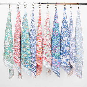 Eco-Friendly Cotton Floral Print <b>Square</b> <b>Scarf</b> Multifunctional Headband Casual Unisex Bandana Spring Summer Style - Product Image 1