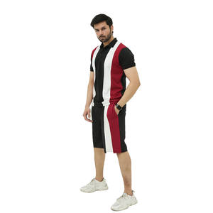Ensemble polo et short décontracté pour homme, respirant et léger, 100 % fibre de bambou, motif uni, marque privée OEM - Product Image 2