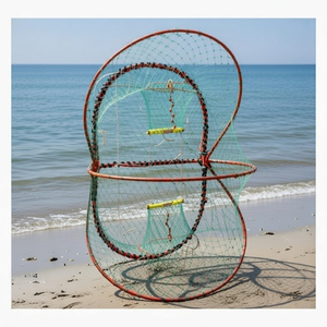 Nouvelle Nasse Pliable Double en Acier Galvanisé et PE de Haute Qualité pour Calamar et Pieuvre, avec Application de Pêche au Homard à Haute Résistance - Product Image 3