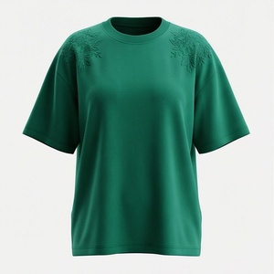 Camisetas Bordadas para Mujer en Color Personalizado, Diseño Moderno y Cómodo con Bordado, Perfectas para Uso Diario - Product Image 1