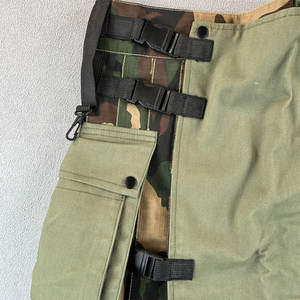 Kilt tactique utilitaire camouflage vert olive pour homme, avec poches cargo plissées, vêtements de travail 2026 - Product Image 3