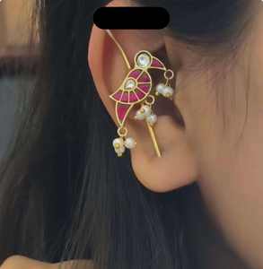 ต่างหูมุกเคลือบสีเขียวคุณภาพส่งออก งานแฮนด์เมด ดีไซน์โดดเด่น แฟชั่นเครื่องประดับ มีจำหน่ายในราคาที่แข่งขันได้ - Product Image 2