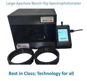 Spectrophotomètre de paillasse à grande ouverture 77 mm 400-700 nm, résolution 1 nm, analyseur de couleur numérique Sensegood SpectroPro, mesure de la blancheur - Product Image 1