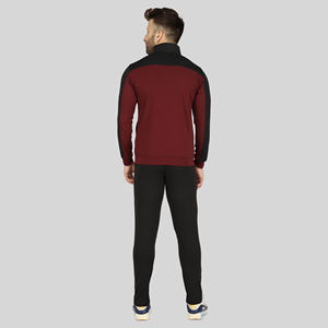 Survêtement de sport pour homme en velours premium, extensible dans les quatre sens, coupe ajustée, couleur unie, confortable, pour l'automne, le jogging et la course à pied - Product Image 6