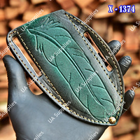 Funda de Cuchillo Tipo Pancake de Alta Calidad, Hecha a Mano, Ligera, No Impermeable, Premium, de Cuero Vacuno Grueso, con Presilla Vertical para Cinturón, ODM OEM