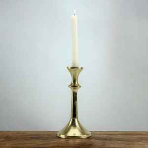 Porte-bougie en aluminium classique de qualité supérieure avec finition lisse, impression en relief faite à la main pour la décoration de Noël à la maison - Product Image 2