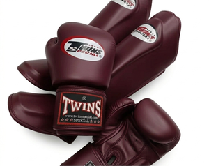 Twins Muay Thai MMA Boxing <b>Gloves</b> & Shin Guard Set Premium Quality Cowhide Leather Hand Grips Customizable - Product Image 2
