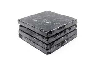 <b>Marble</b> Coaster <b>Set</b> of 4 Pieces With Cork Backing Absorbent Natural Stone Finish For Home Decor Villa Use <b>Coffee</b> <b>Table</b> - Product Image 2