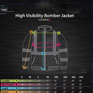 Veste de sécurité réfléchissante haute visibilité, imperméable, vêtements de travail d'hiver, veste bomber à capuche haute visibilité pour les hommes du bâtiment - Product Image 6