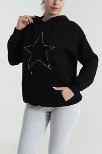 <b>Women's</b> Adults Unique Design Woolen Solid Long-Sleeved <b>Hoodie</b> Plus Size Casual Style Breathable Waterproof Eco-Friendly Colors - Product Image 5