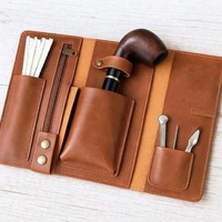 Pipa de Fumar Moderna, Pequeña, de Madera Curvada, Clásica, Duradera, Reutilizable y Ecológica para Hombres, Venta al Por Mayor, Caja de Regalo Portátil, MADIHA ART CRAFTS