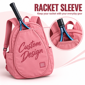 Mochila Personalizada para Raqueta de Squash, Bolsa Deportiva con Bolsillo Abierto para Raqueta, Correas Ajustables y Cierre Doble con Cremallera - Product Image 2