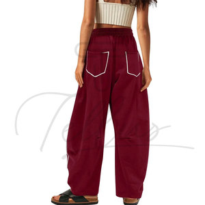 Pantalon de jogging ample pour femme, coupe large, avec cordon de serrage et poches, confortable et oversize - Product Image 5