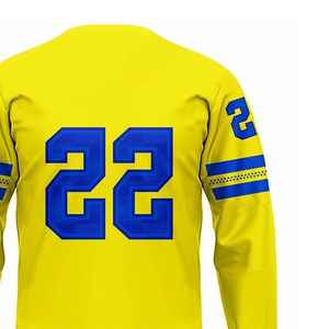 Uniforme de hockey sur glace à manches longues personnalisé avec nom d'équipe, 100 % polyester, imprimé numérique, respirant, séchage rapide, anti-décoloration, Solid Trader - Product Image 5
