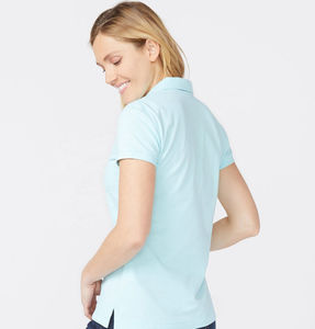 Camiseta de Golf OEM de Alta Calidad, 100% Algodón, Casual, Ecológica, para Mujer, con Botones Personalizados, de Secado Rápido, Transpirable - Product Image 2