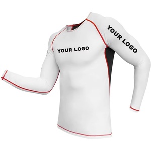 Factory Direct Sell Men's Compression Rash Guard BJJ Shirt Long Sleeve Breathable Eco-Friendly Custom Logo Digital <b>Print</b> UPF50+ - Product Image 6