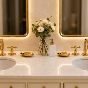 Jabonera de Latón Hecha a Mano con Forma Ovalada Orgánica, Bandeja Decorativa de Latón para Joyas, Accesorio de Lujo para Baño - Product Image 3