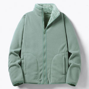 Veste polaire personnalisée pour femme, double face, chaude et douce, style décontracté et sportif, vente en gros - Product Image 6