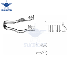 Retractor Autoajustable Finsen de 7 cm (2¾ Pulgadas) y 12 mm, Retractor Quirúrgico Reutilizable de Acero Inoxidable Afilado, Instrumento Médico - Product Image 4