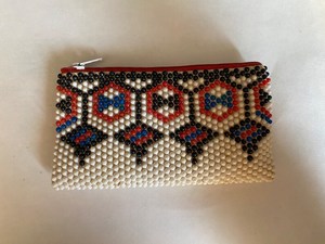 Porte-monnaie vintage perlé : Petite pochette zippée - Product Image 1