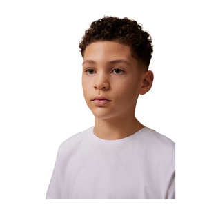 T-shirt blanc à manches courtes et col rond pour homme, coupe classique, couleur unie, tricoté, 100 % coton, teint uni, design vierge - Product Image 6