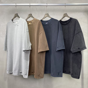T-shirt oversize pour homme, effet délavé, impression en relief, t-shirt délavé pour homme - Product Image 5