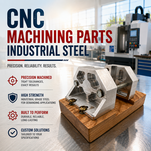 Pièces usinées CNC en acier industriel - Product Image 3