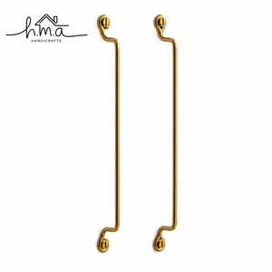 Matte Black Brass <b>Door</b> <b>Handle</b> with Slim Wavy Bar Shape Long Vertical <b>Pull</b> Modern Minimalist Furniture Hardware - Product Image 6